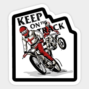 Dirt bike racing Sticker